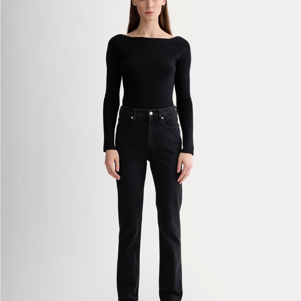 NWT Everlane Way-High Slim Jean Coal 29 31”